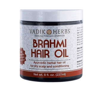 BRAHMI OIL – AYURVEDIC HAIR GROWTH MASSAGE OIL, 8 OUNCES (237 ML)