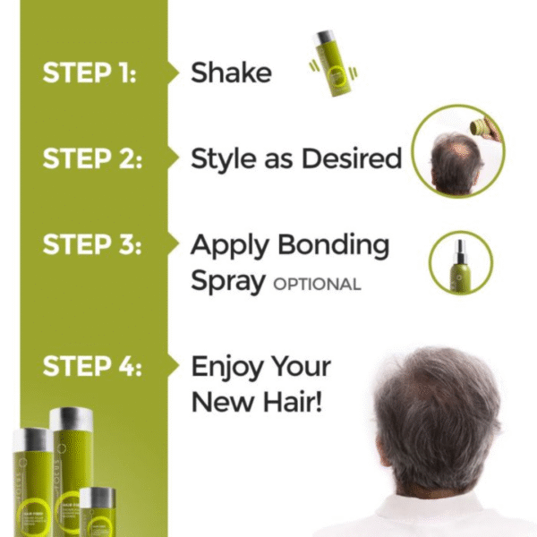 FOCUS HAIR THICKENING FIBERS FOR MEN AND WOMEN - REVITALIZE YOUR HAIR WITH TEXTURIZING HAIR FILLER - RAPIDLY CONCEAL ALOPECIA AREATA & HAIR LOSS - 6G / 0.21OZ - Image 4