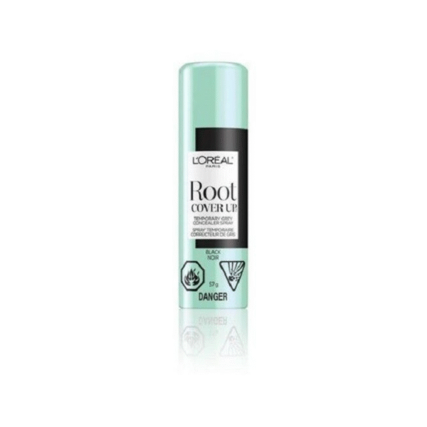 L'OREAL PARIS ROOT COVER UP TEMPORARY GRAY CONCEALER SPRAY, 2 OZ./57 GRAMS, BLACK COLOR