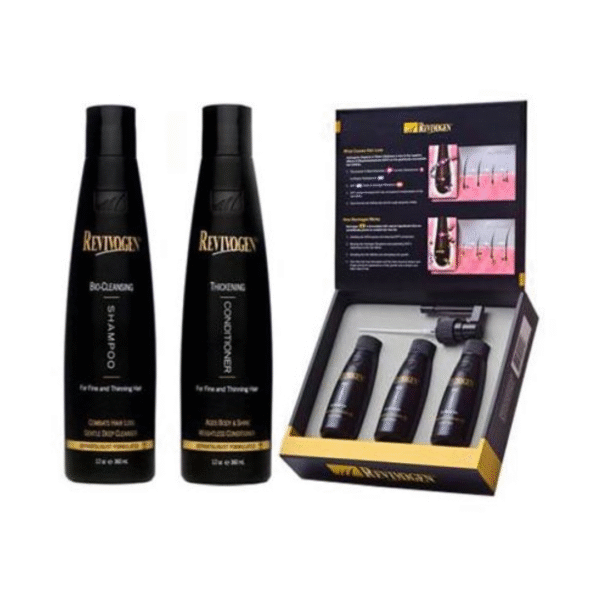 REVIVOGEN SCALP THERAPY SERUM, SHAMPOO & CONDITIONER FOR HAIR GROWTH