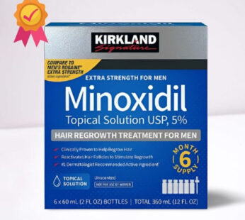 KIRKLAND MINOXIDIL 5% MENS EXTRA STRENGTH HAIR LOSS REGROWTH SOLUTION